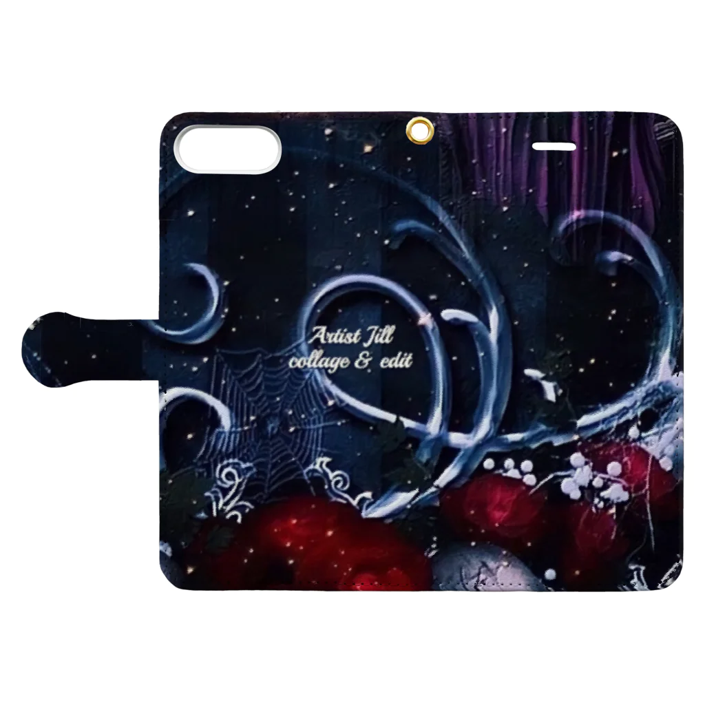 【ホラー専門店】ジルショップのGothic／GOTH Book-Style Smartphone Case:Opened (outside)