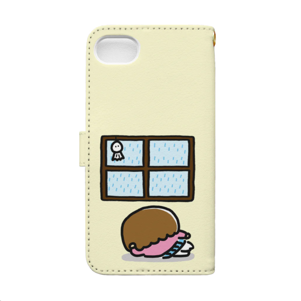 Naito_hの雨降ってるよ Book-Style Smartphone Case :back