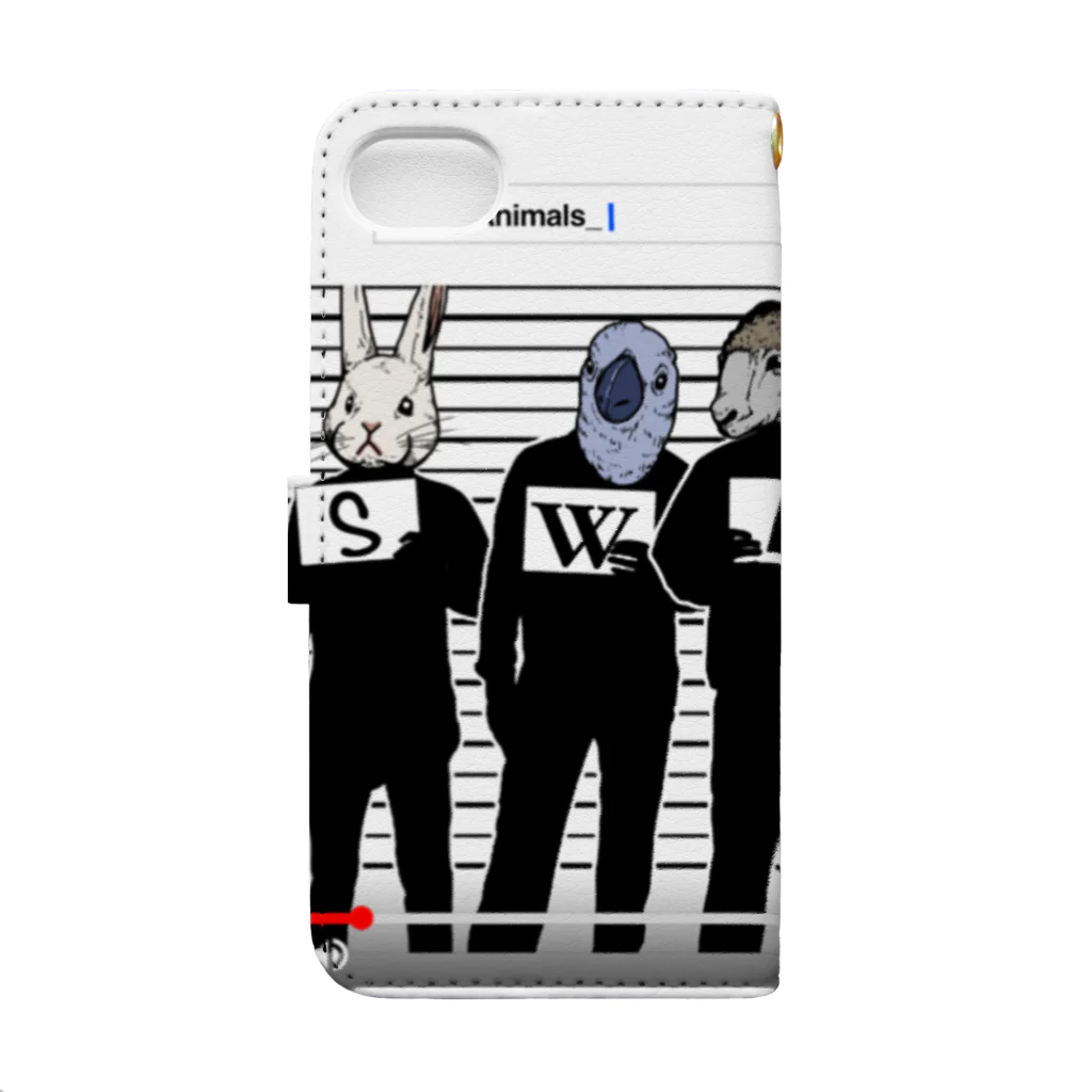 Jackpool のSwag Animals🐇 Book-Style Smartphone Case :back