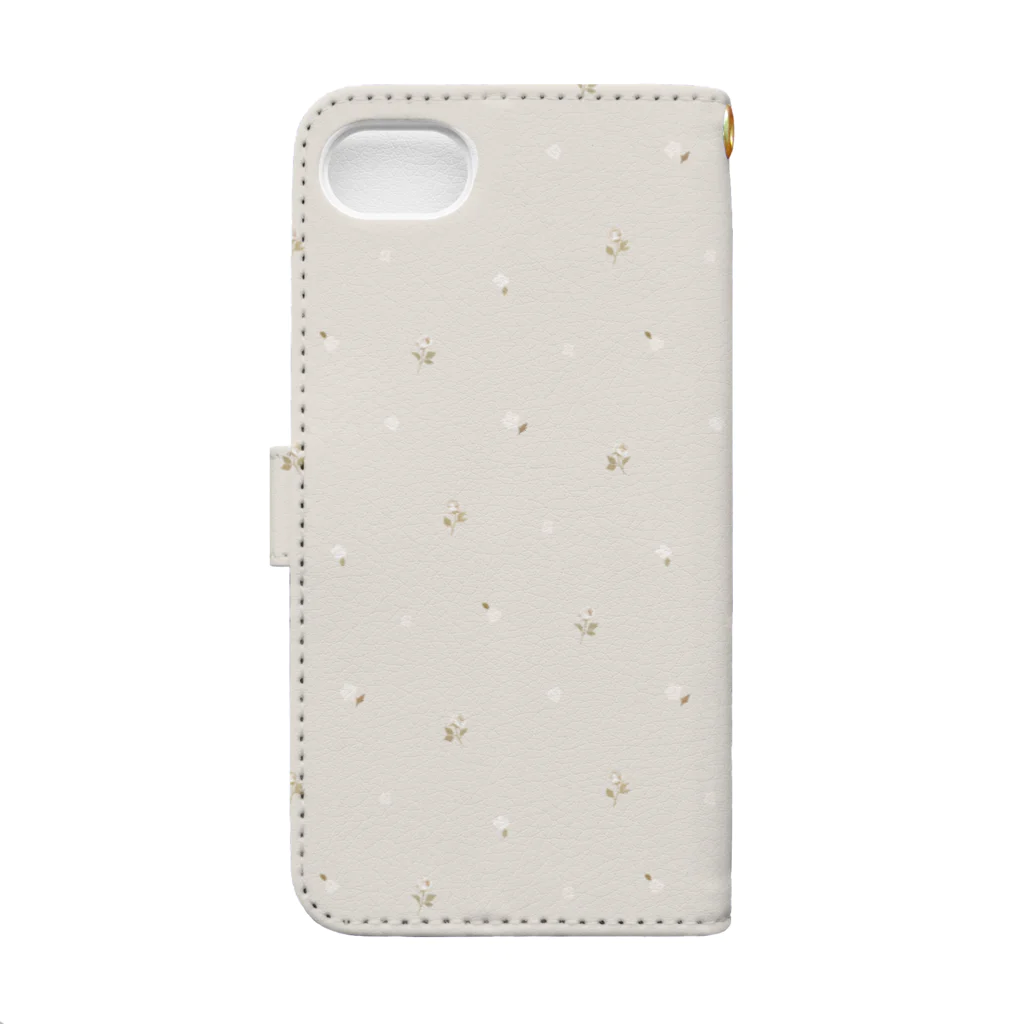 三浦朋代のRuimeme × 三浦朋代 〈Agathe〉flower tiered dress Book-Style Smartphone Case :back