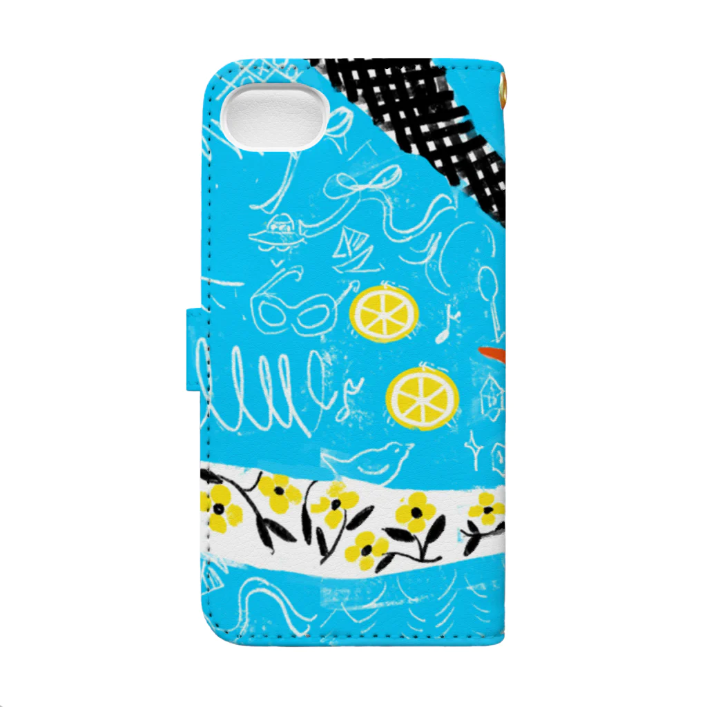 小川かなこ SUZURI SHOPのlemongirl Book-Style Smartphone Case :back