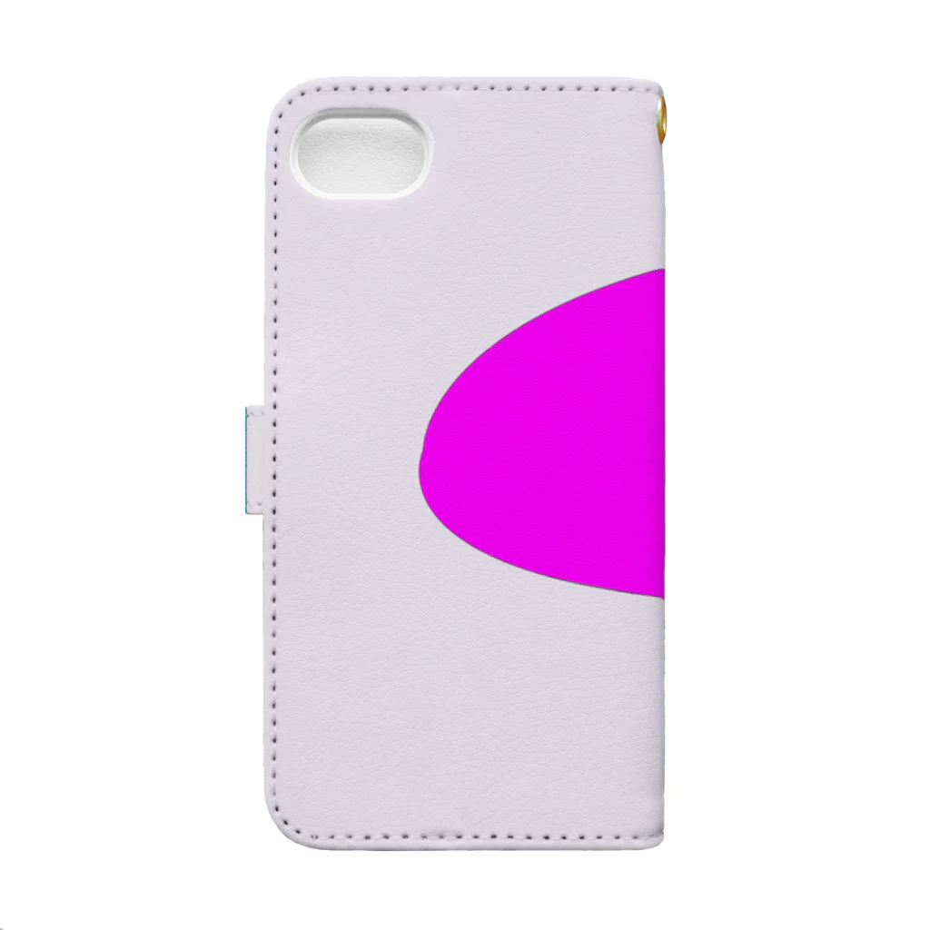A. fashion apparelのoptical illusion pink Book-Style Smartphone Case :back
