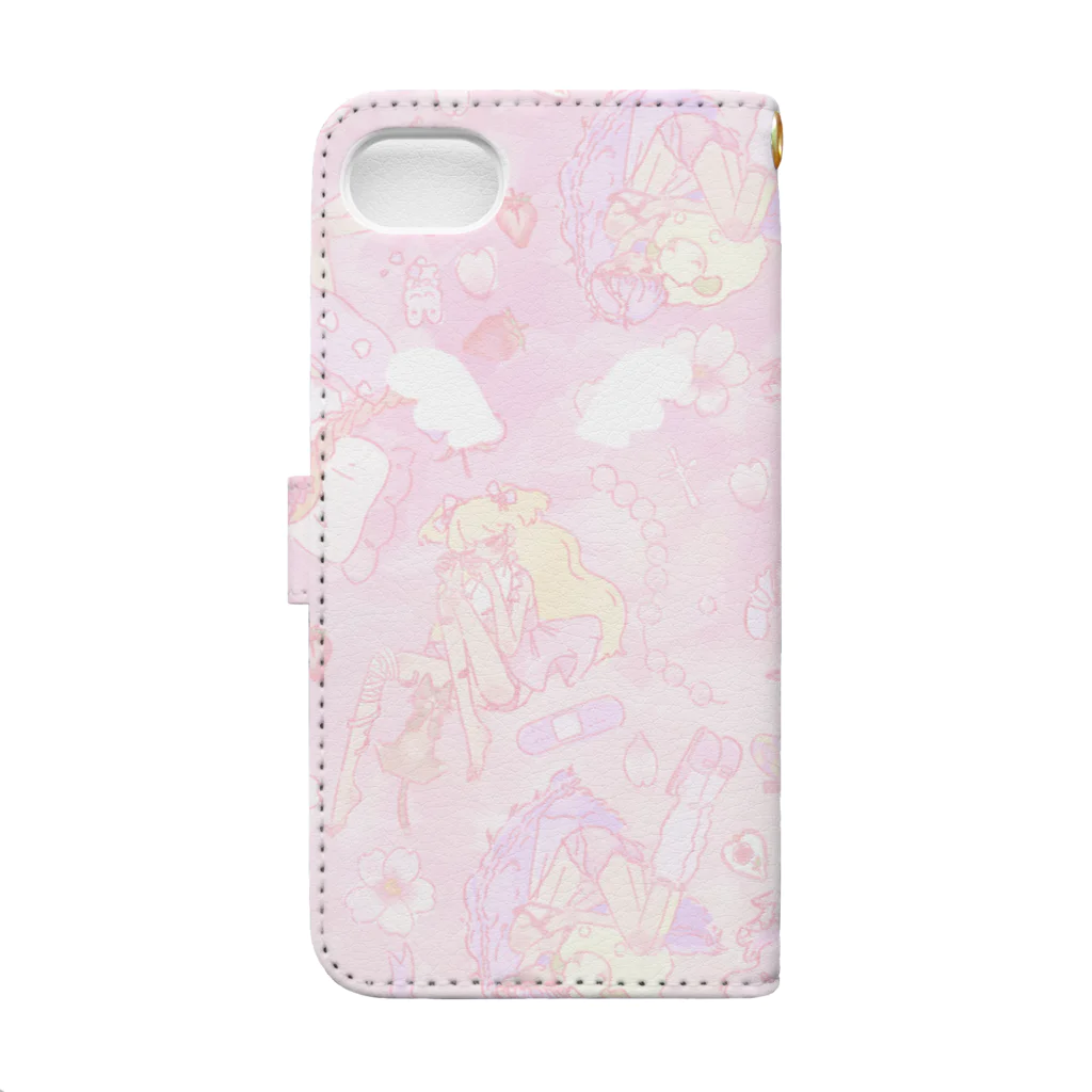 オシロ໒꒱の.°⑅ʚsleeping girlɞ(caseB)⑅°.  手帳型スマホケースの裏面