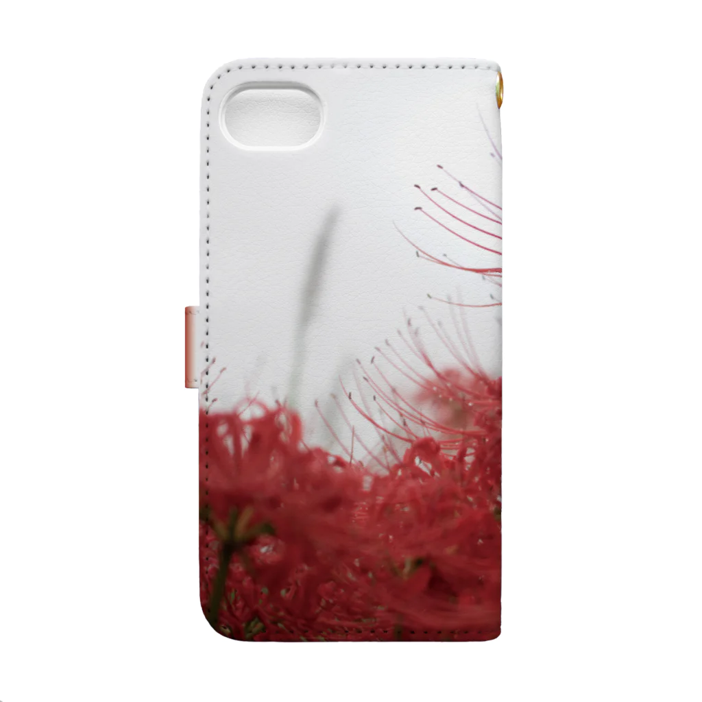 AGKの彼岸花のiphoneケース（7/8専用） Book-Style Smartphone Case :back