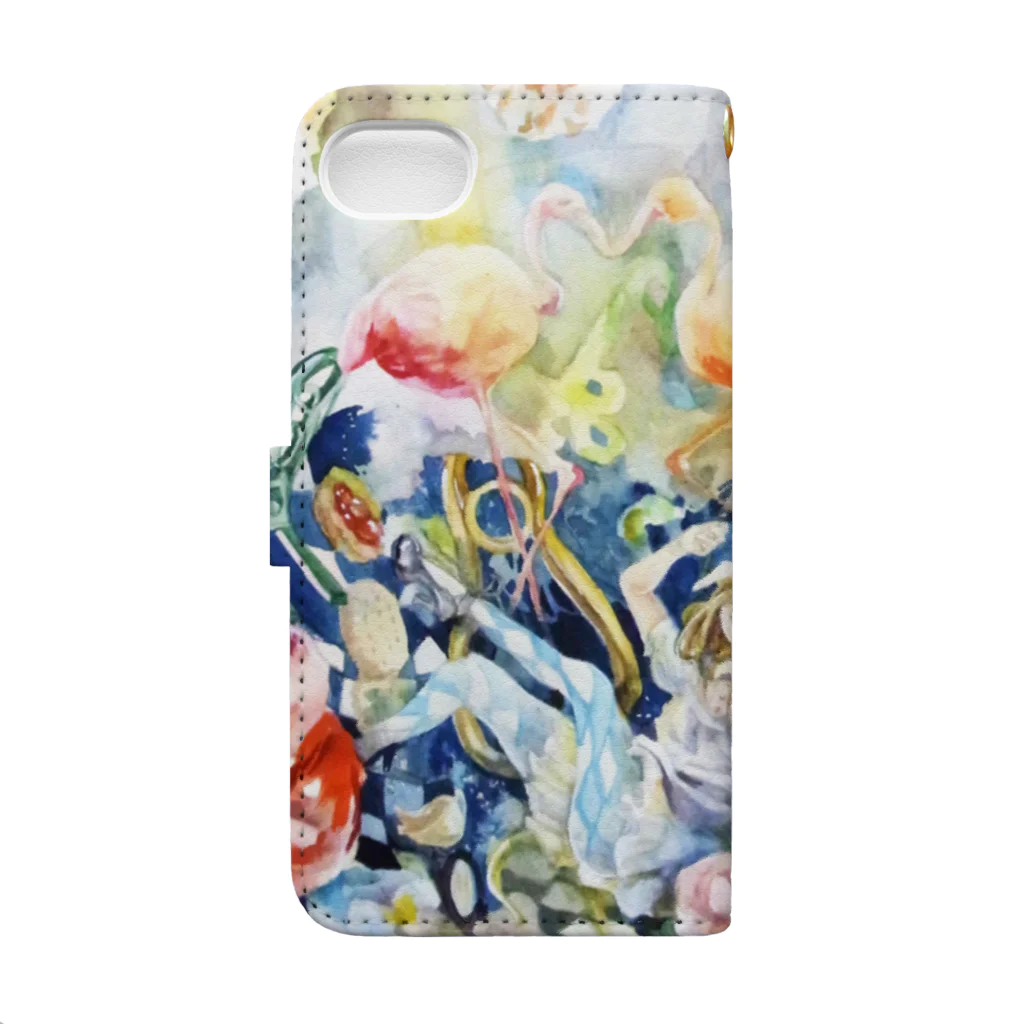 yui.nのFalling Into Wonderland Book-Style Smartphone Case :back