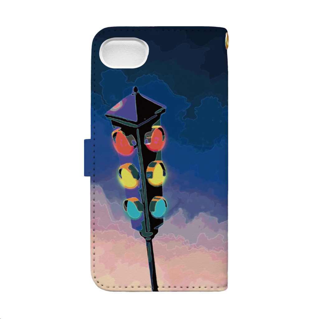 NDG2-19FUKUOKAのNight signal Book-Style Smartphone Case :back