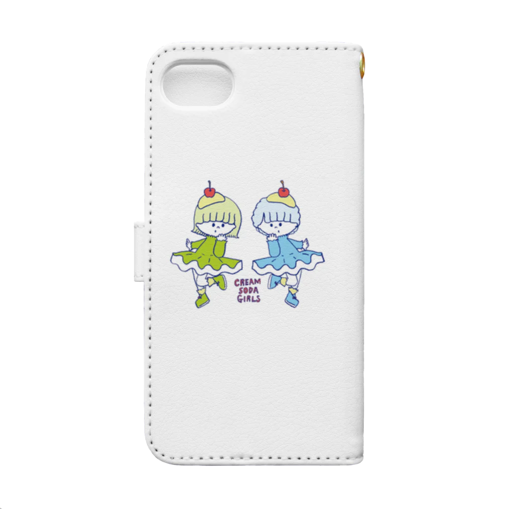 tanakasakiのcreamsodagirls Book-Style Smartphone Case :back