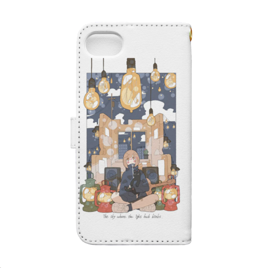 Haるの「星が瞬く夜に。」 Book-Style Smartphone Case :back