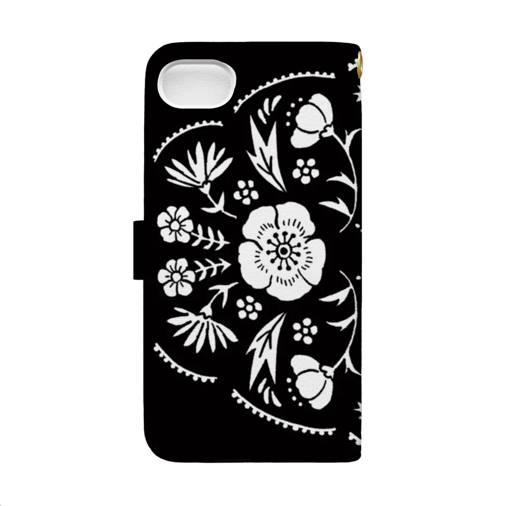 asaumi ninaのsmart phone case -white- Book-Style Smartphone Case :back