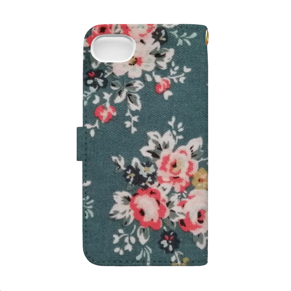 citrus-flowerのエレガント·フラワー Book-Style Smartphone Case :back