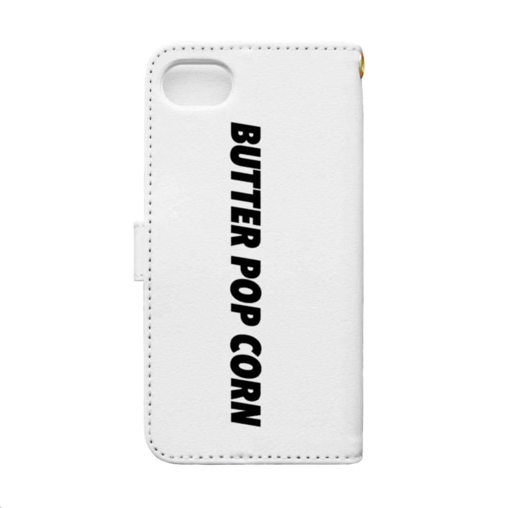 yellowegg6のBUTTER POP CORN 手帳型スマホケースの裏面