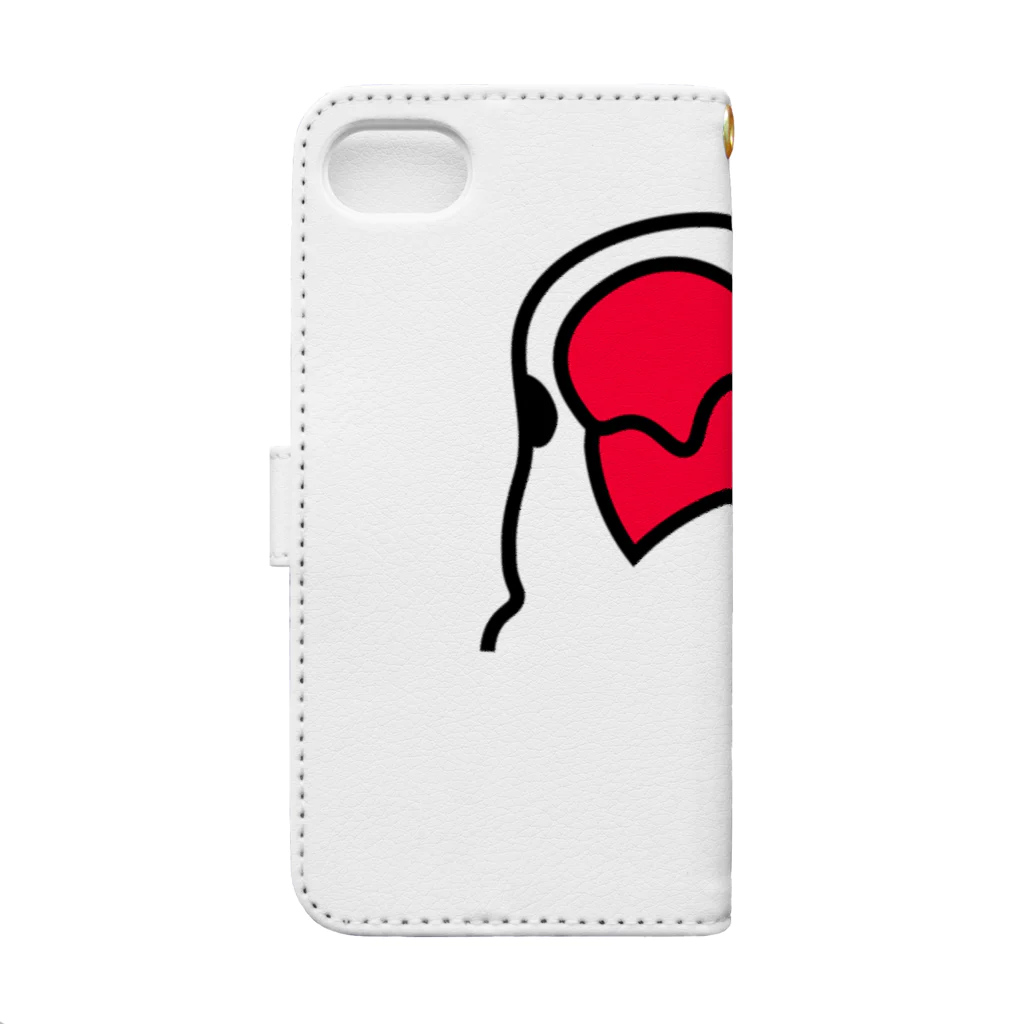 文鳥'sの文鳥 Book-Style Smartphone Case :back