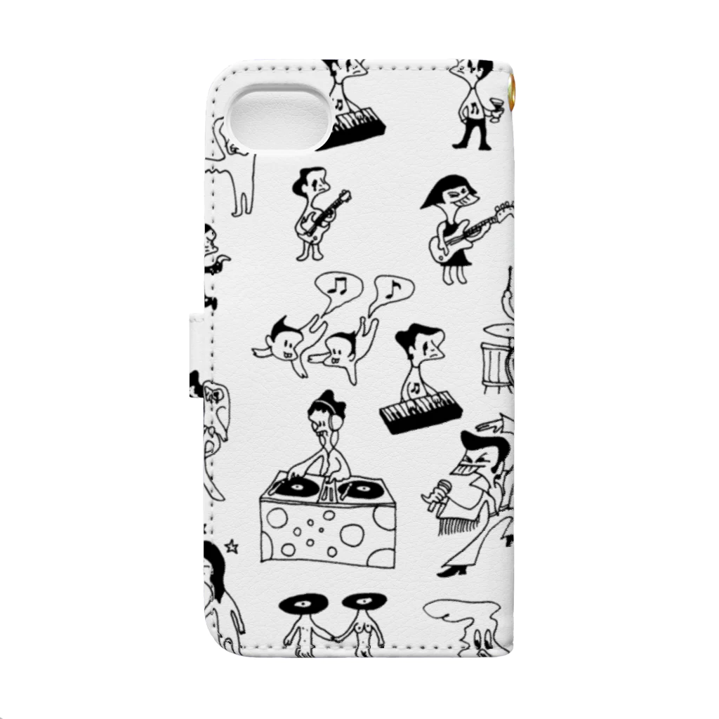 東高円寺U.F.O.CLUB webshopのU.F.O.CLUBオリジナル手帳型iPhoneケース Book-Style Smartphone Case :back