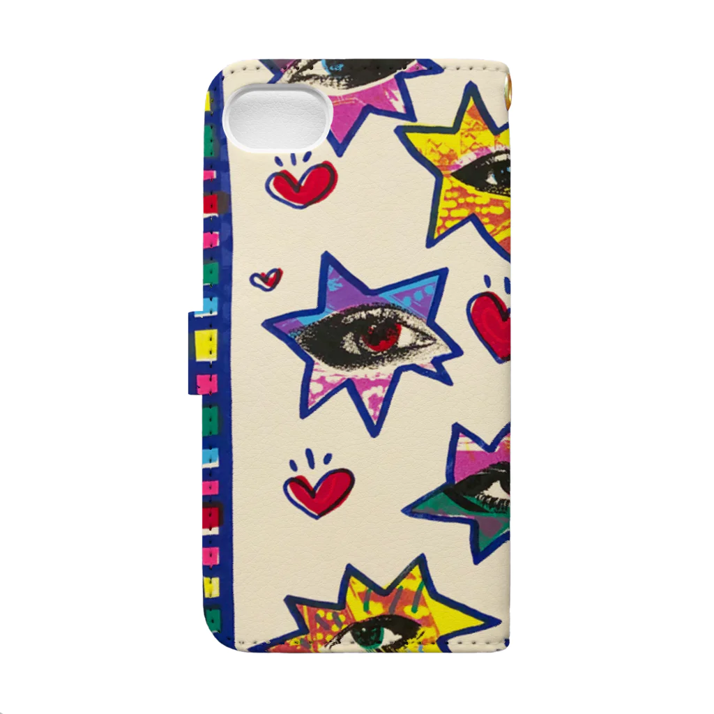 Marino Hata (de mali)のEye eye eye’s Book-Style Smartphone Case :back