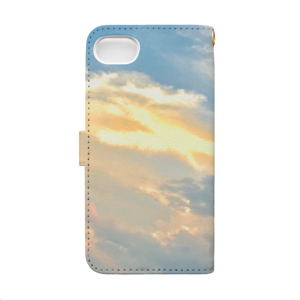 Nao Sakamoto Abeの夕陽のチカラ Book-Style Smartphone Case :back