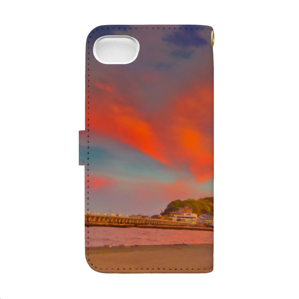 湘南・茅ケ崎　KuwatayaのENOSHIMA Book-Style Smartphone Case :back