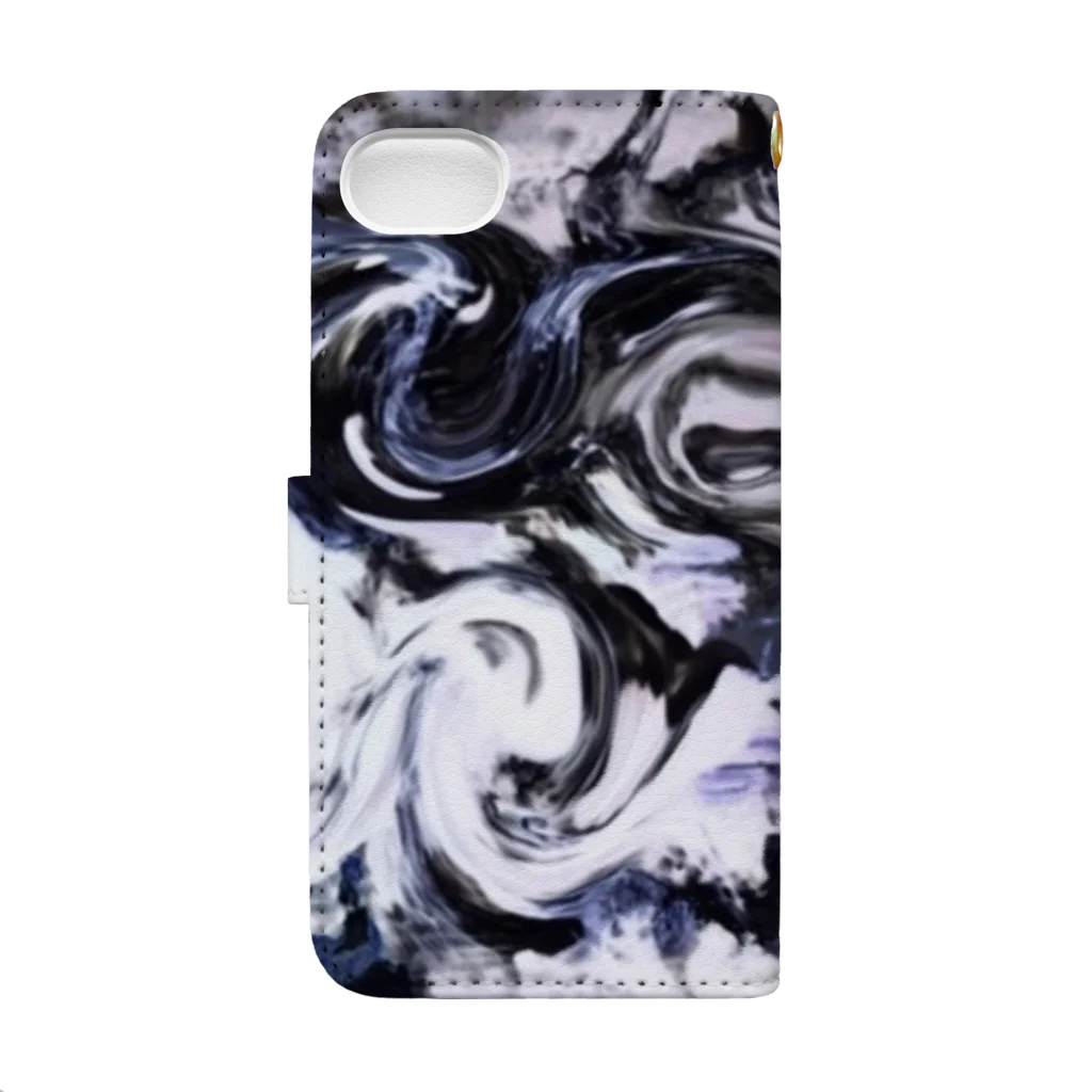 BENの「煙に抱かれて」　Marble Book-Style Smartphone Case :back