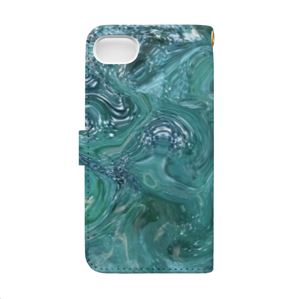 BENの「水の砂漠」　Marble Book-Style Smartphone Case :back