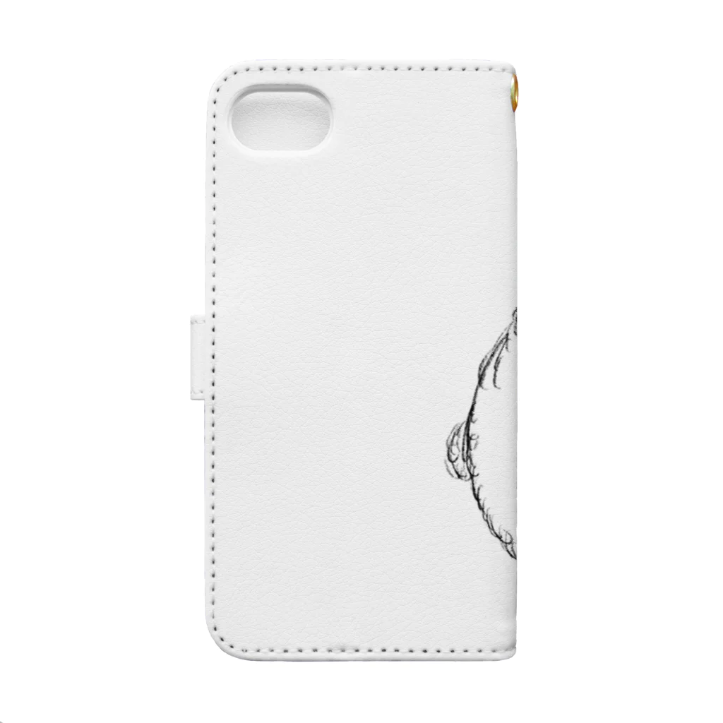 Nora-Noraのイヌ Book-Style Smartphone Case :back