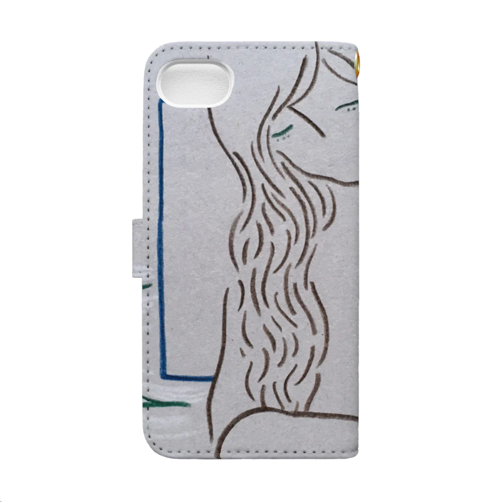 引ききき出し屋の7月22日 Book-Style Smartphone Case :back