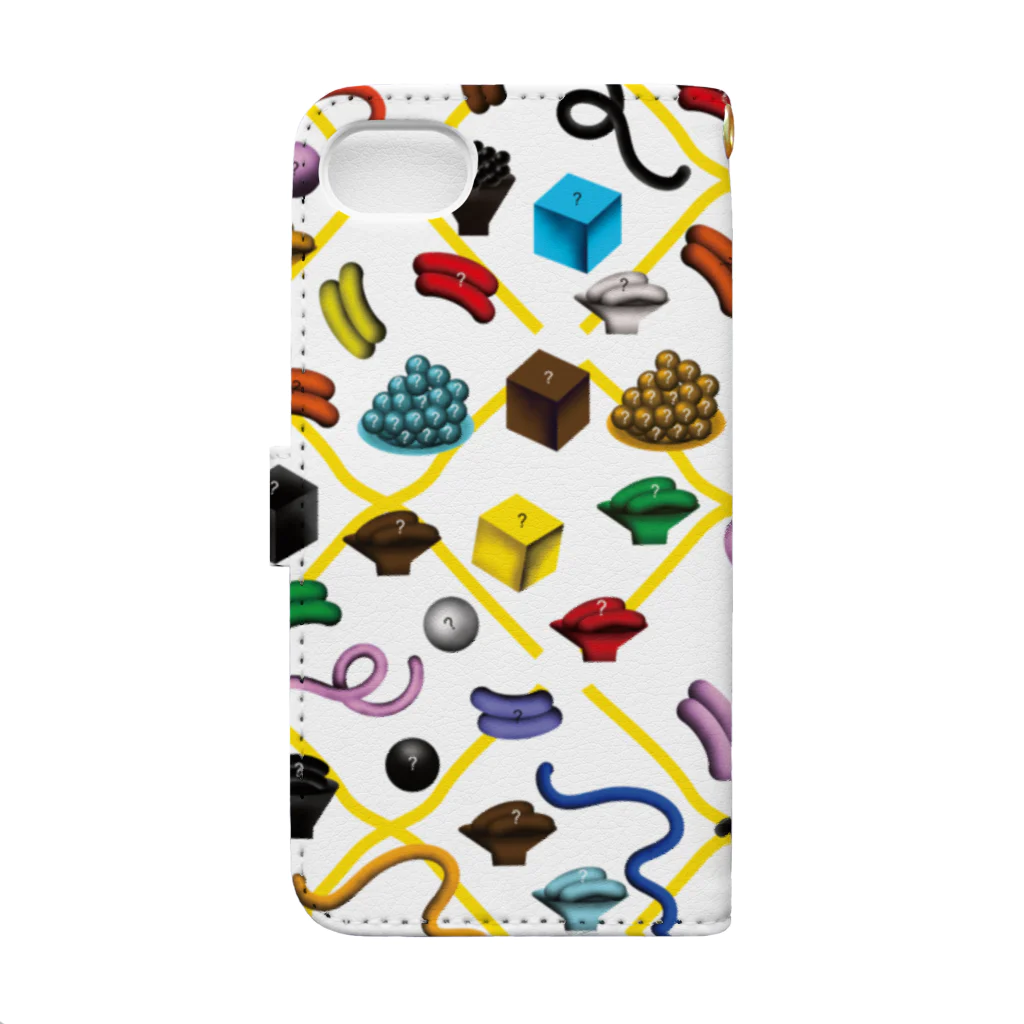 SHOP CMYKのJapanese Foods-A 〈iPhone全機種対応〉 Book-Style Smartphone Case :back