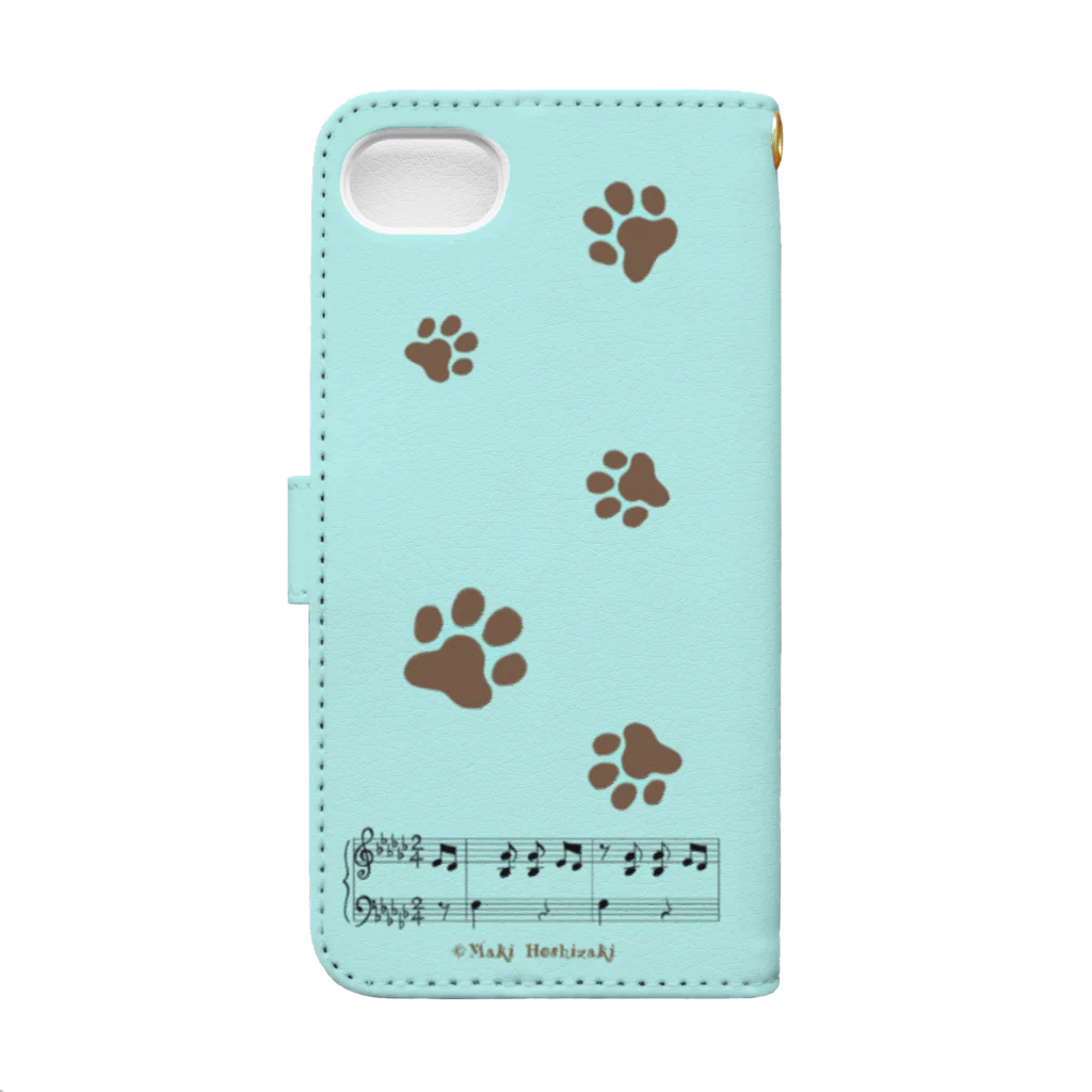 くろねこ倶楽部のiPhoneSE,6S,６,7,8,Xs,X用 Book-Style Smartphone Case :back