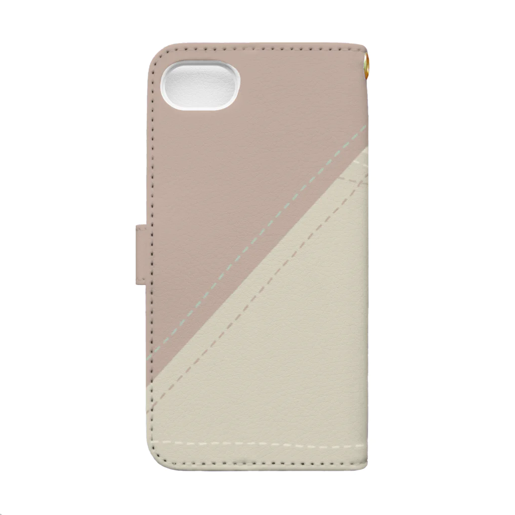 ToiToyのシンプル　カラフル　CF Book-Style Smartphone Case :back