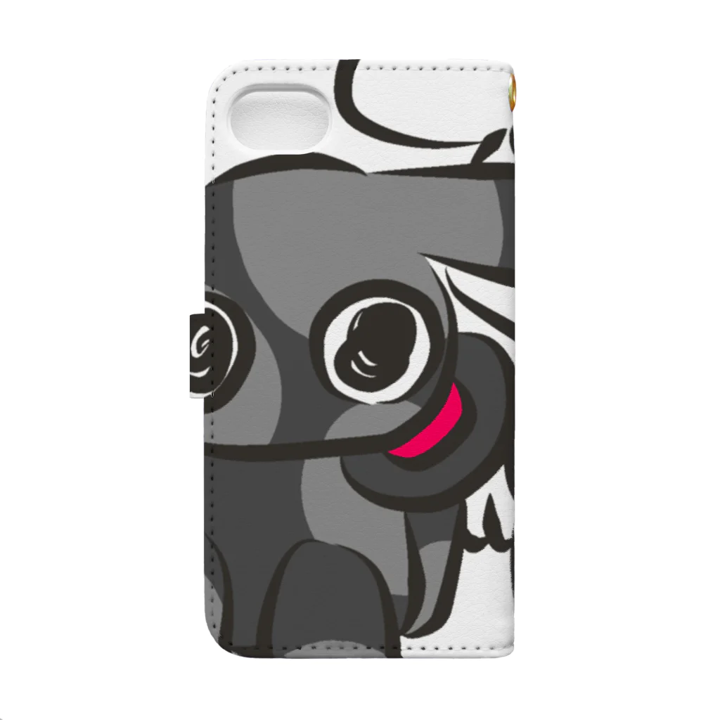 YUSHINのＲ FAMILY-08 Book-Style Smartphone Case :back