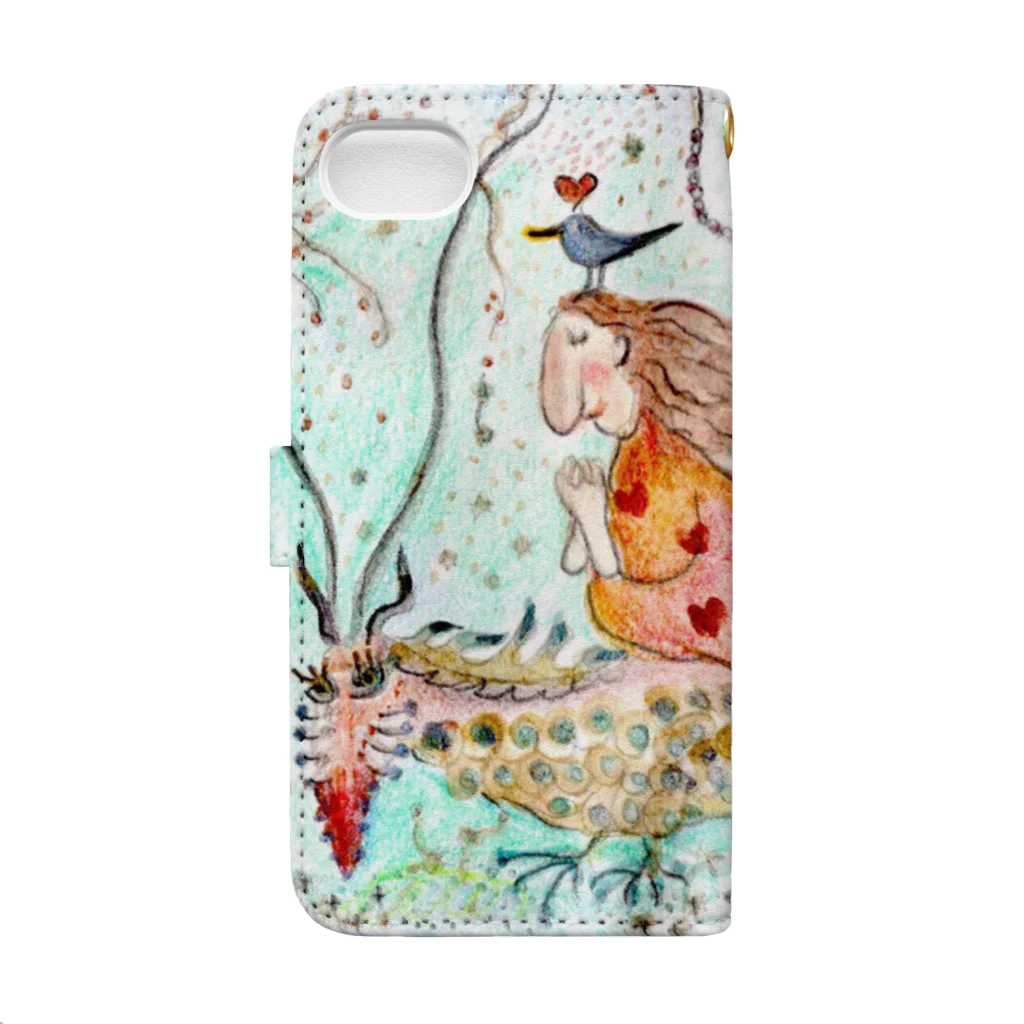 RyncosmogonyのShaman Babbie Book-Style Smartphone Case :back