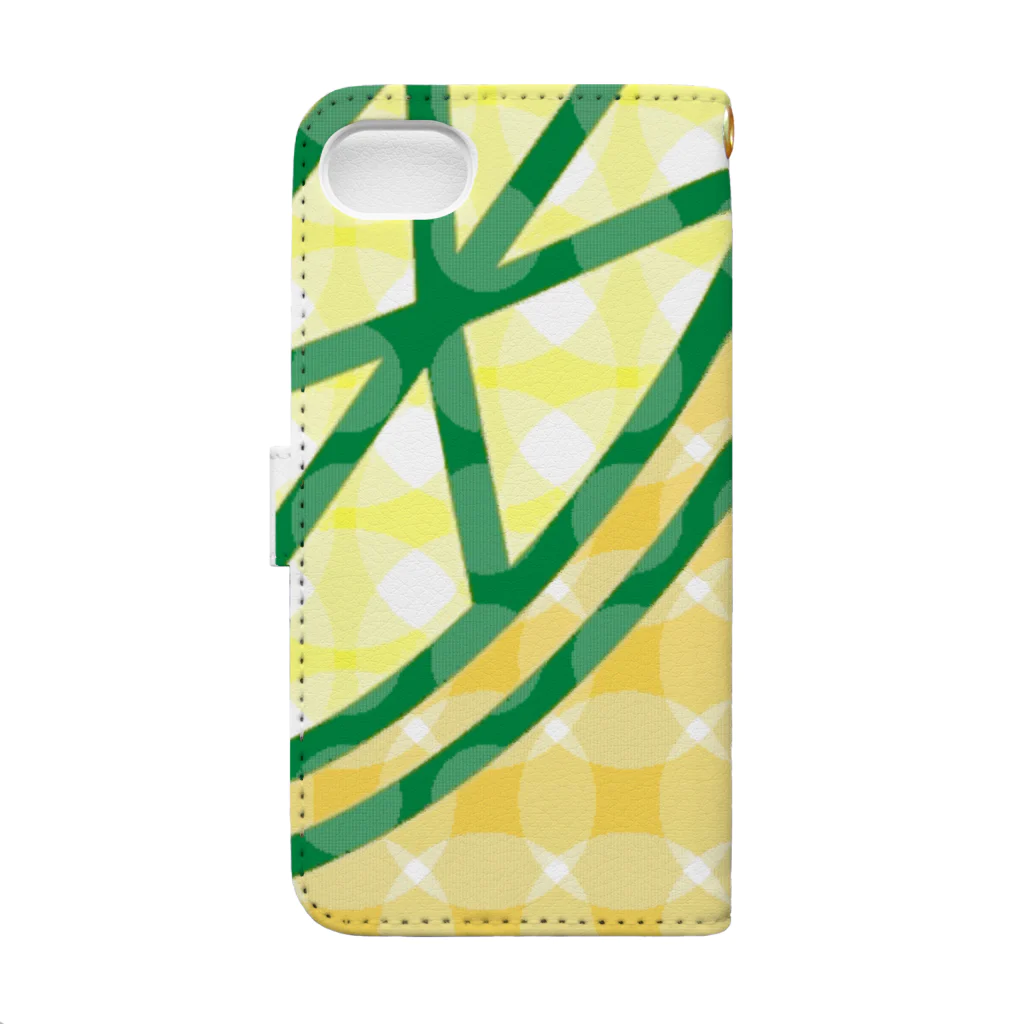 ﾆｼｷｵﾘ🍋CollectionのDamonde New .レモンロゴ2 Book-Style Smartphone Case :back