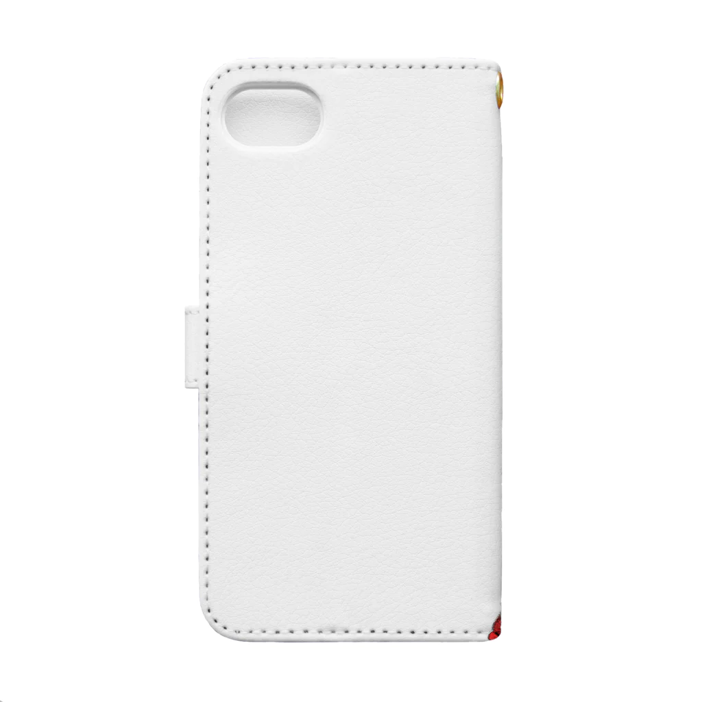 muiko'sのハイビスカスと浴衣 Book-Style Smartphone Case :back