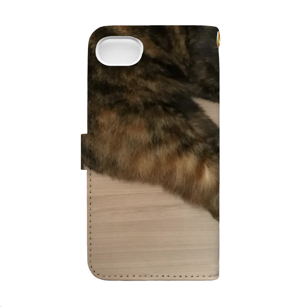 minequitaのサビ猫タビ Book-Style Smartphone Case :back