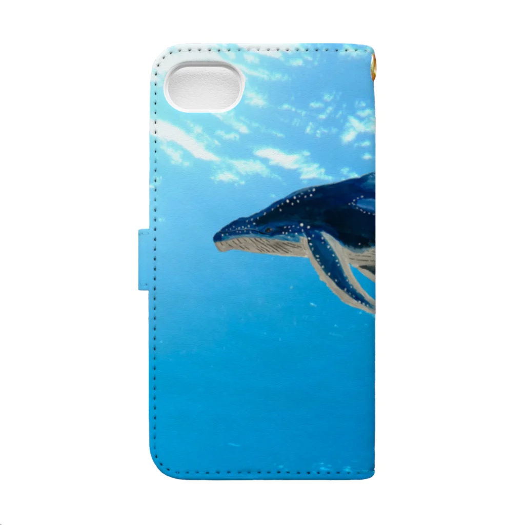 Coshi-Mild-Wildの🐋ザトウクジラだよぉぉん💕 Book-Style Smartphone Case :back