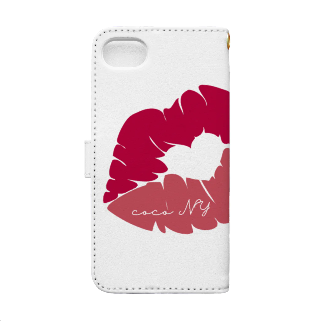 coco NYのcoco kiss Book-Style Smartphone Case :back