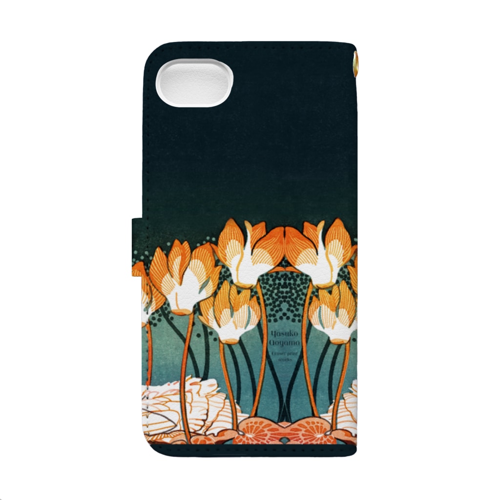 にじのひとひら 2号店の篝火　iPhone8/7/SE(第2世代)・6s/6推奨 Book-Style Smartphone Case :back