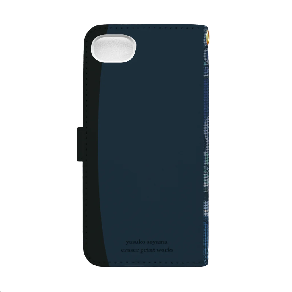 にじのひとひら 2号店の水底の鮮やかさ　iPhone8/7/SE(第2世代)・6s/6推奨 Book-Style Smartphone Case :back