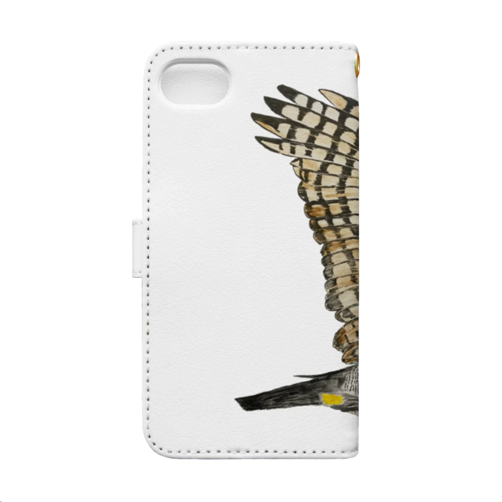 Coshi-Mild-Wildのオオタカ　飛ぶぞ🦅🪶 Book-Style Smartphone Case :back