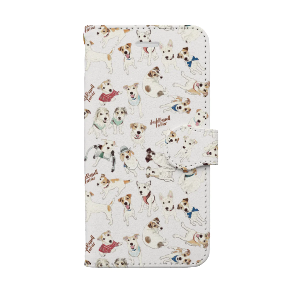 M. エムドットの【sana_urara11様用】うちの子を探せグッズ/ジャックラッセルテリア Book-Style Smartphone Case