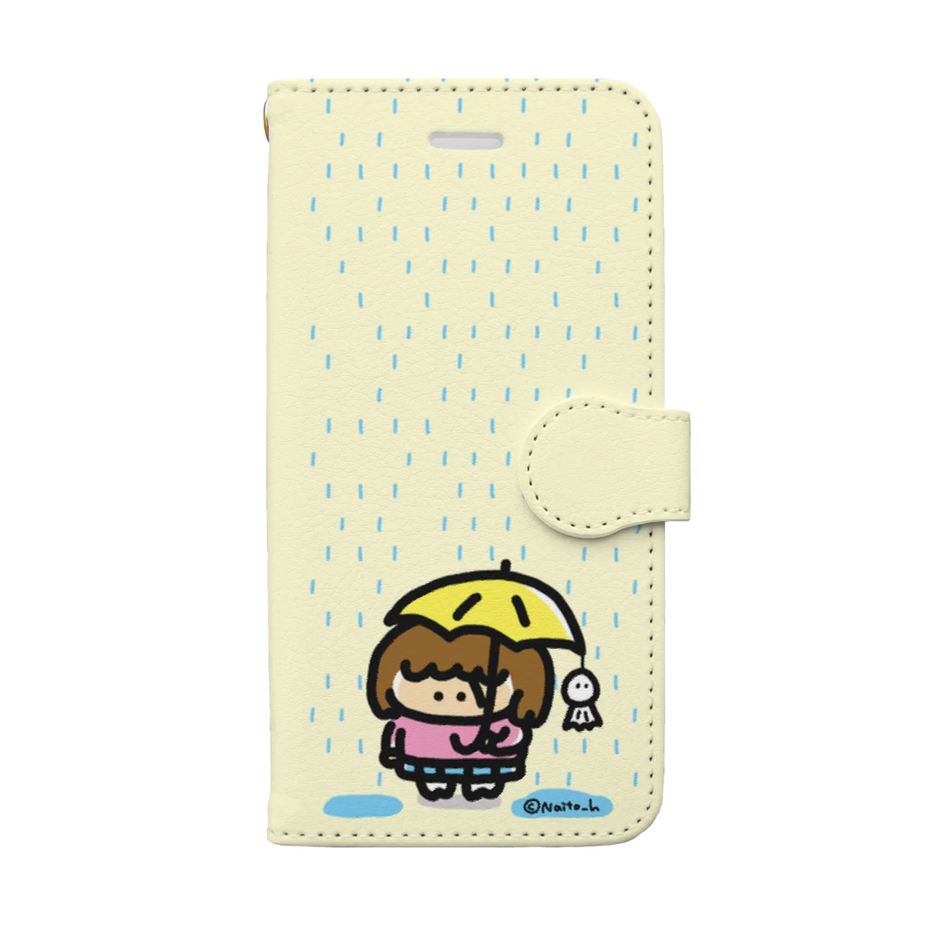 Naito_hの雨降ってるよ Book-Style Smartphone Case