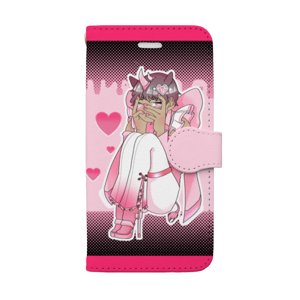 キャラクター工房獏の照れ屋なさいのおとこの娘 Book-Style Smartphone Case