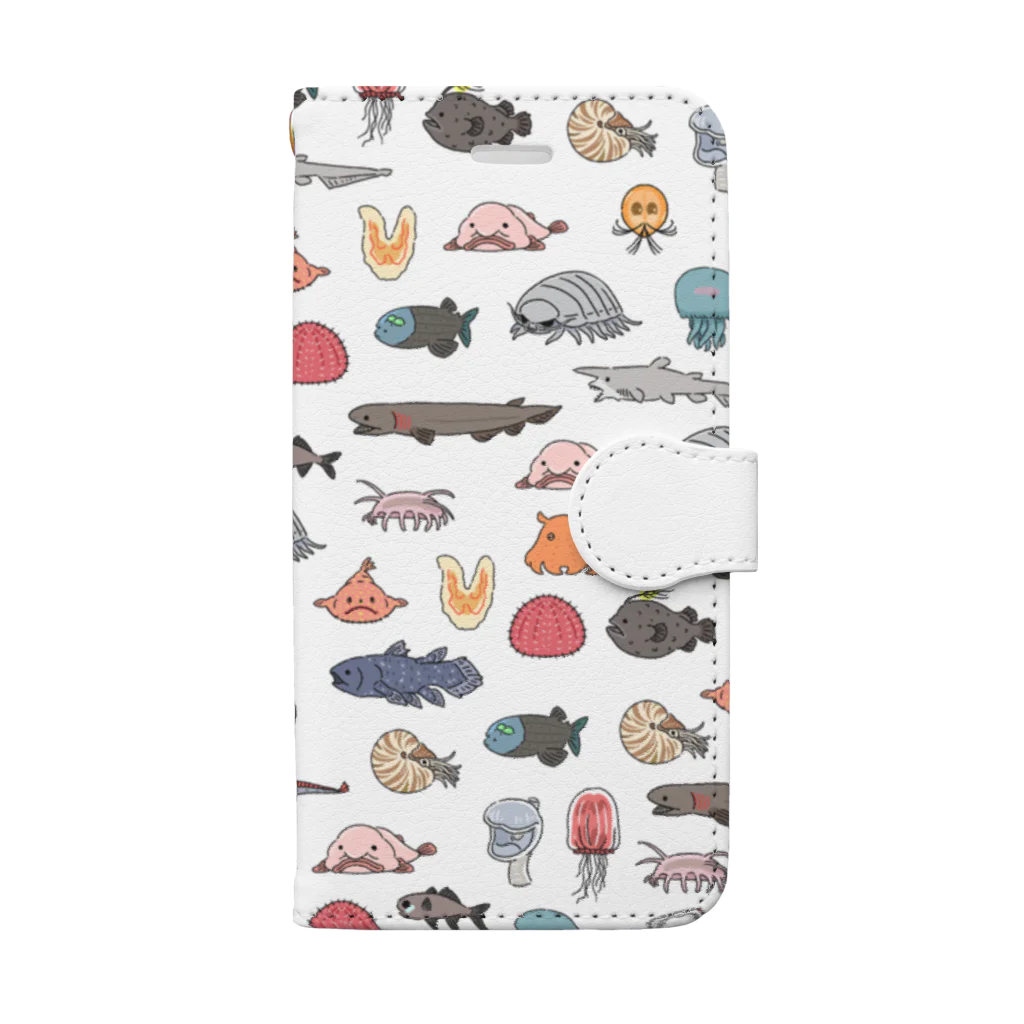 深海Collectiteのツメツメ深海生物 Book-Style Smartphone Case