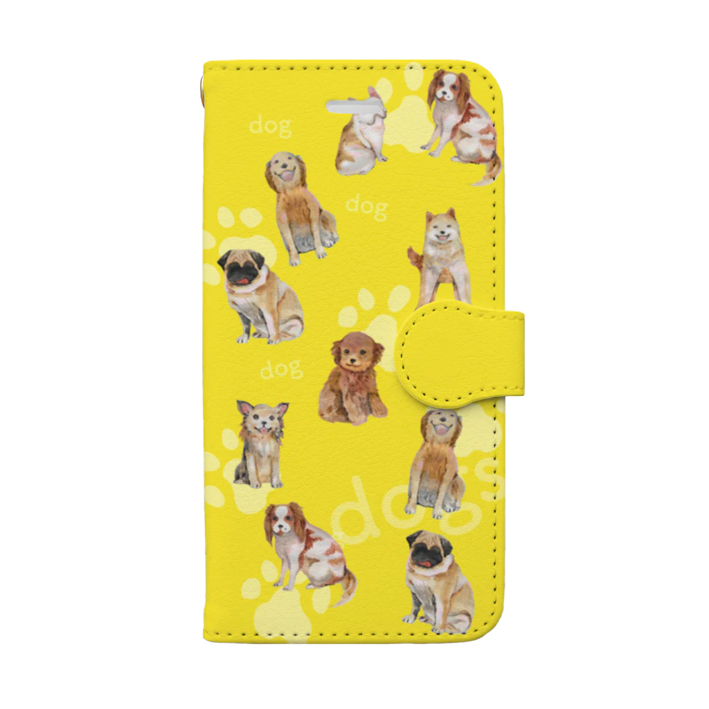 blue soltのdog’s パラダイス Book-Style Smartphone Case