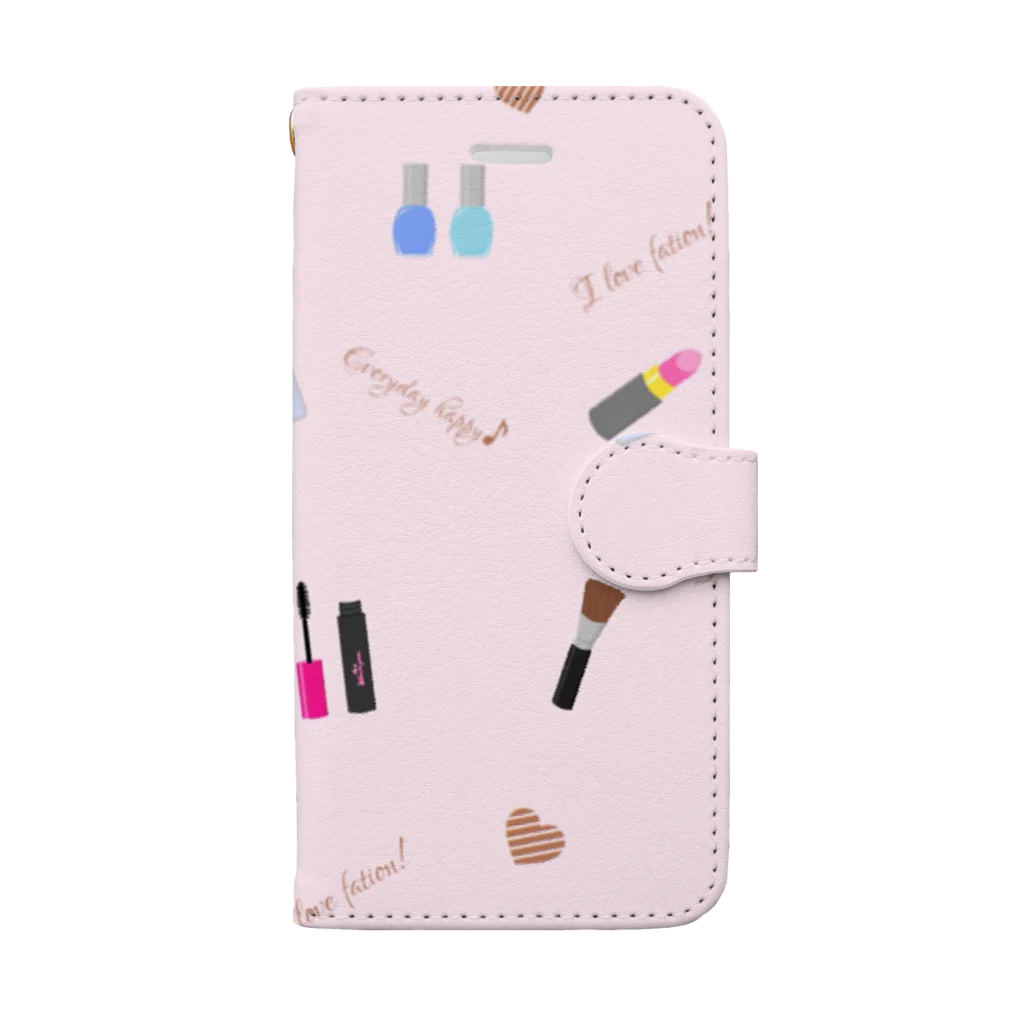 ひなこのおしゃんてぃーなこすめてぃっく Book-Style Smartphone Case