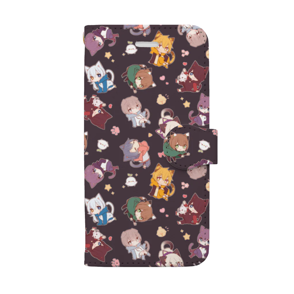 佐治の【黒】猫少年たち Book-Style Smartphone Case