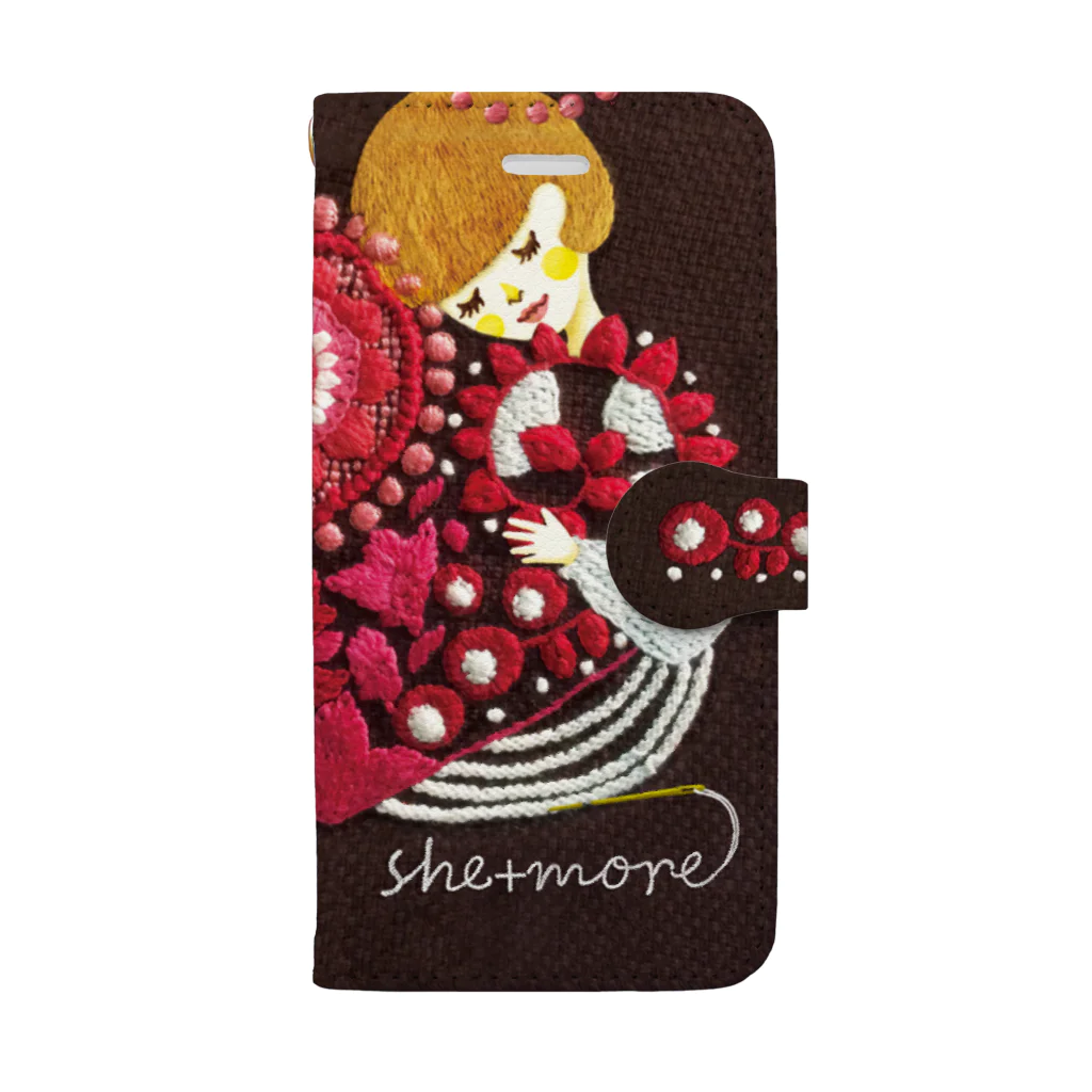 シーモア（she+more）の(iphone) love Book-Style Smartphone Case