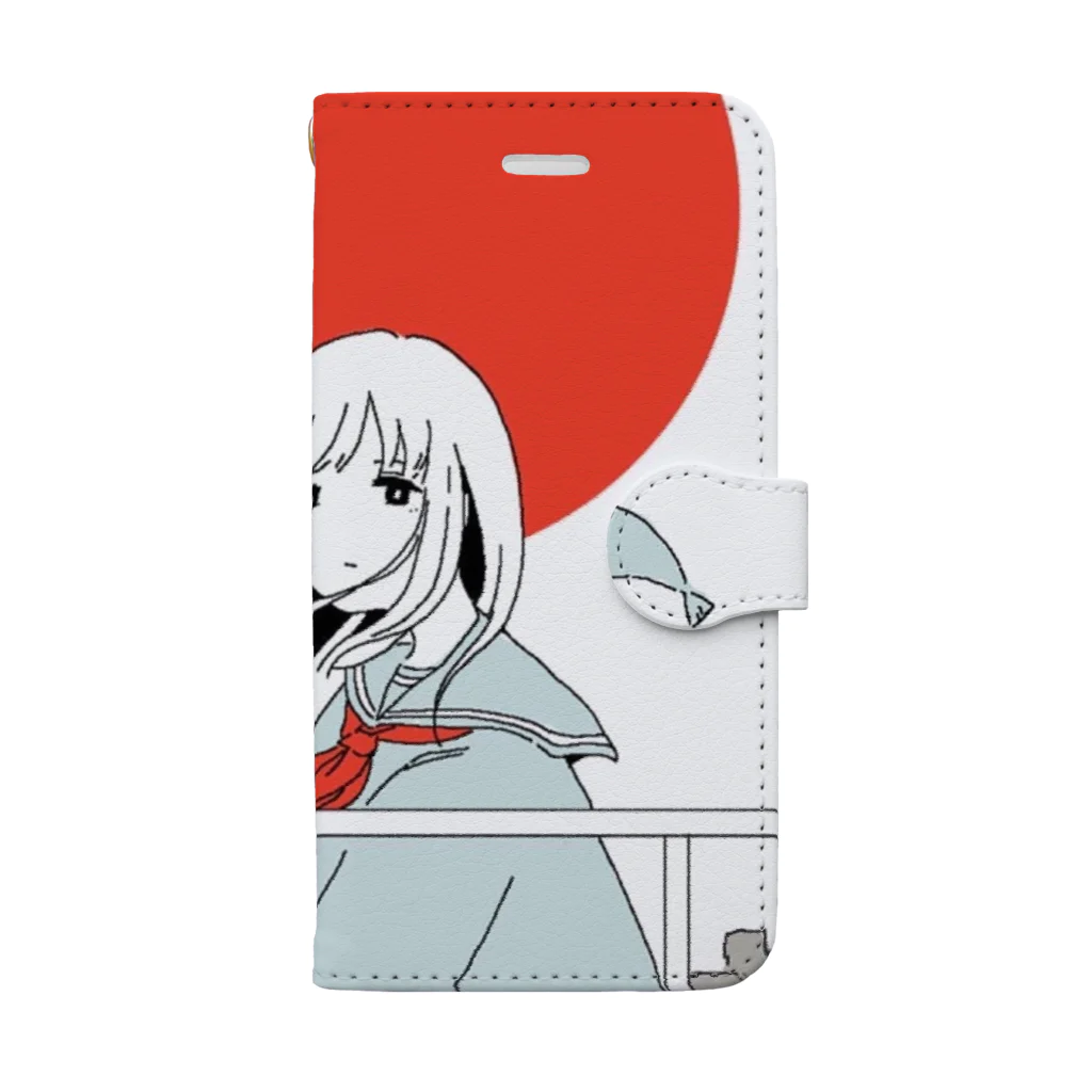 泳(ei)の日の出 Book-Style Smartphone Case