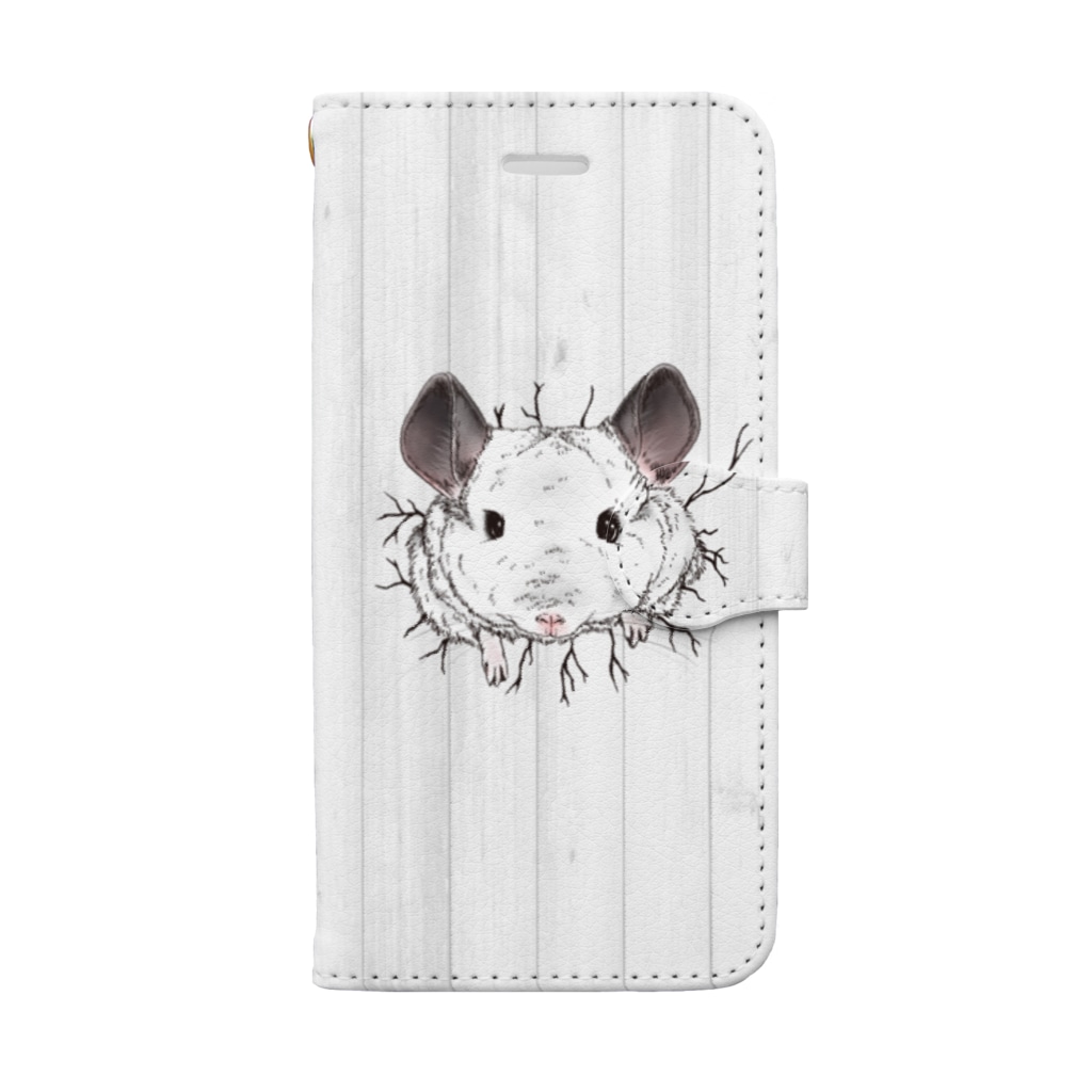 おもちのチンチラカンツウ-iPhone7-8用 Book-Style Smartphone Case