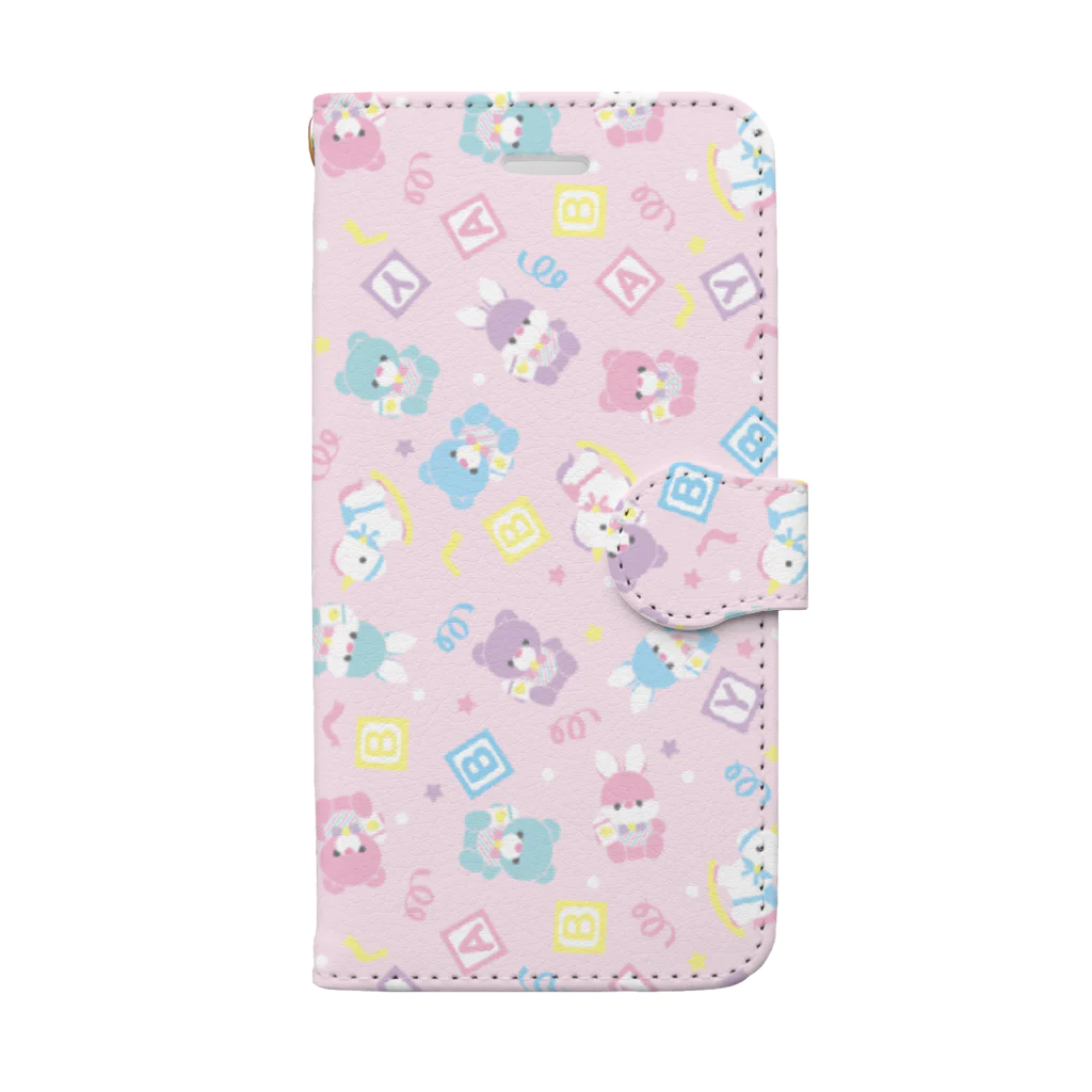 anir0214のani♡Я手帳型ケース（ベビー） Book-Style Smartphone Case