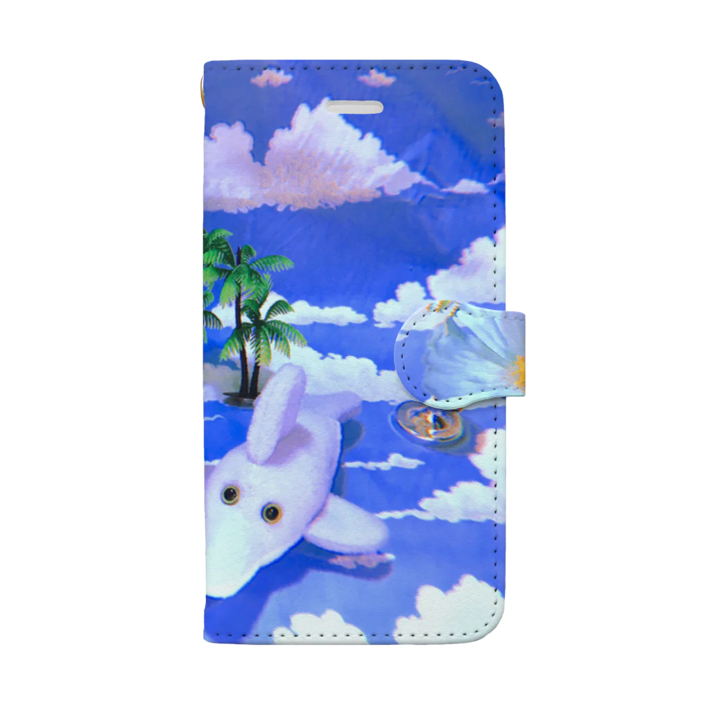 くまきちショップやさんのくまきちの夏休み Book-Style Smartphone Case