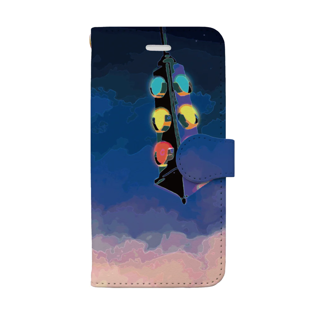 NDG2-19FUKUOKAのNight signal Book-Style Smartphone Case